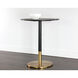 Massie Black Marble Bar Table